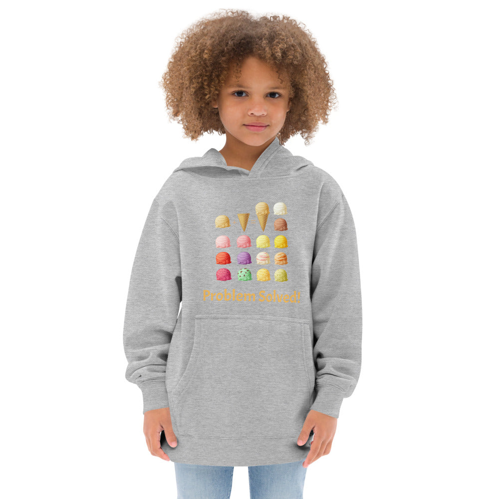 Problem Solved Kids Fleece Hoodie