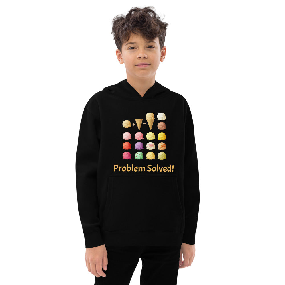 Problem Solved Kids Fleece Hoodie