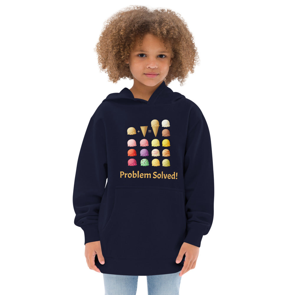 Problem Solved Kids Fleece Hoodie