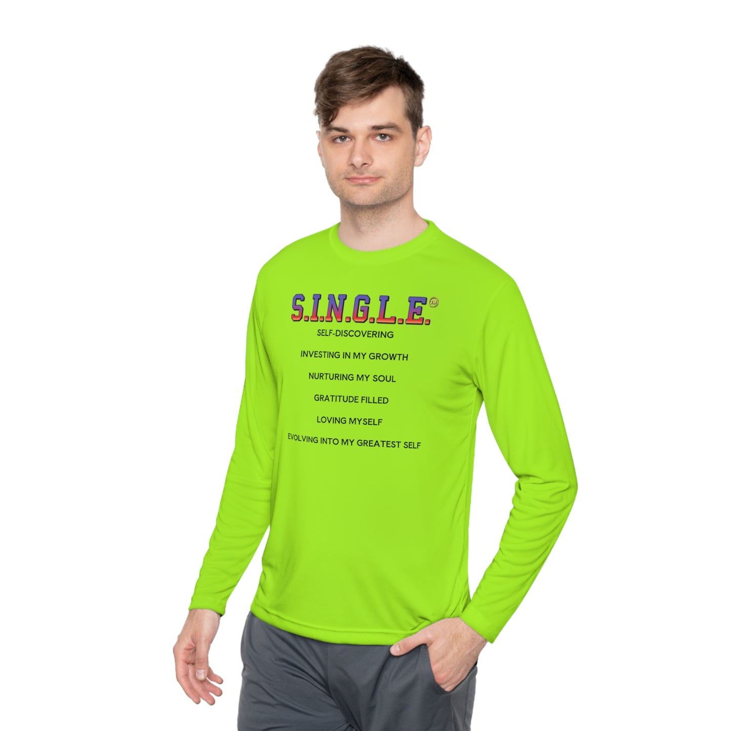 S.I.N.G.L.E. Unisex Long Sleeve Tee - Lightweight