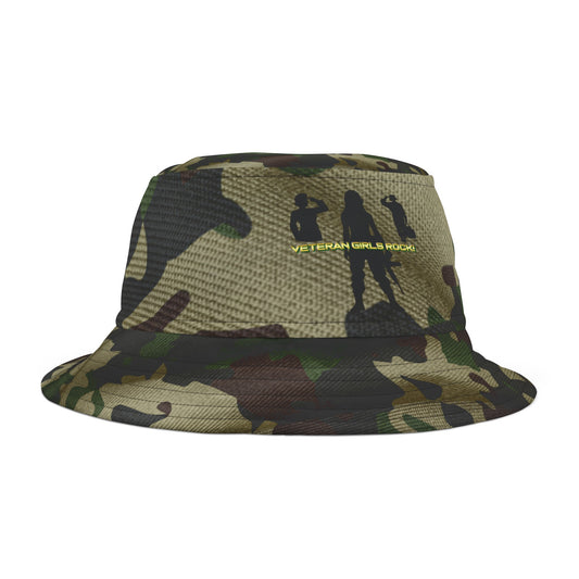 Veteran Girls Rock Bucket Hat