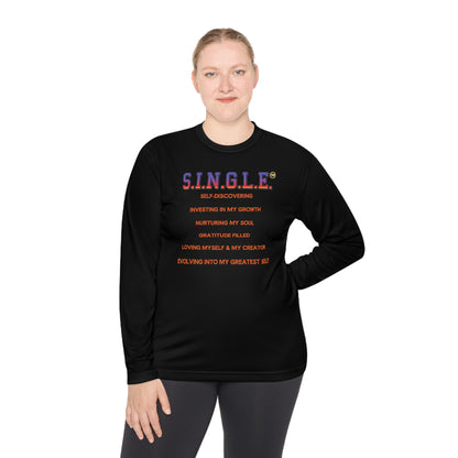 S.I.N.G.L.E. Unisex Long Sleeve Tee - Lightweight