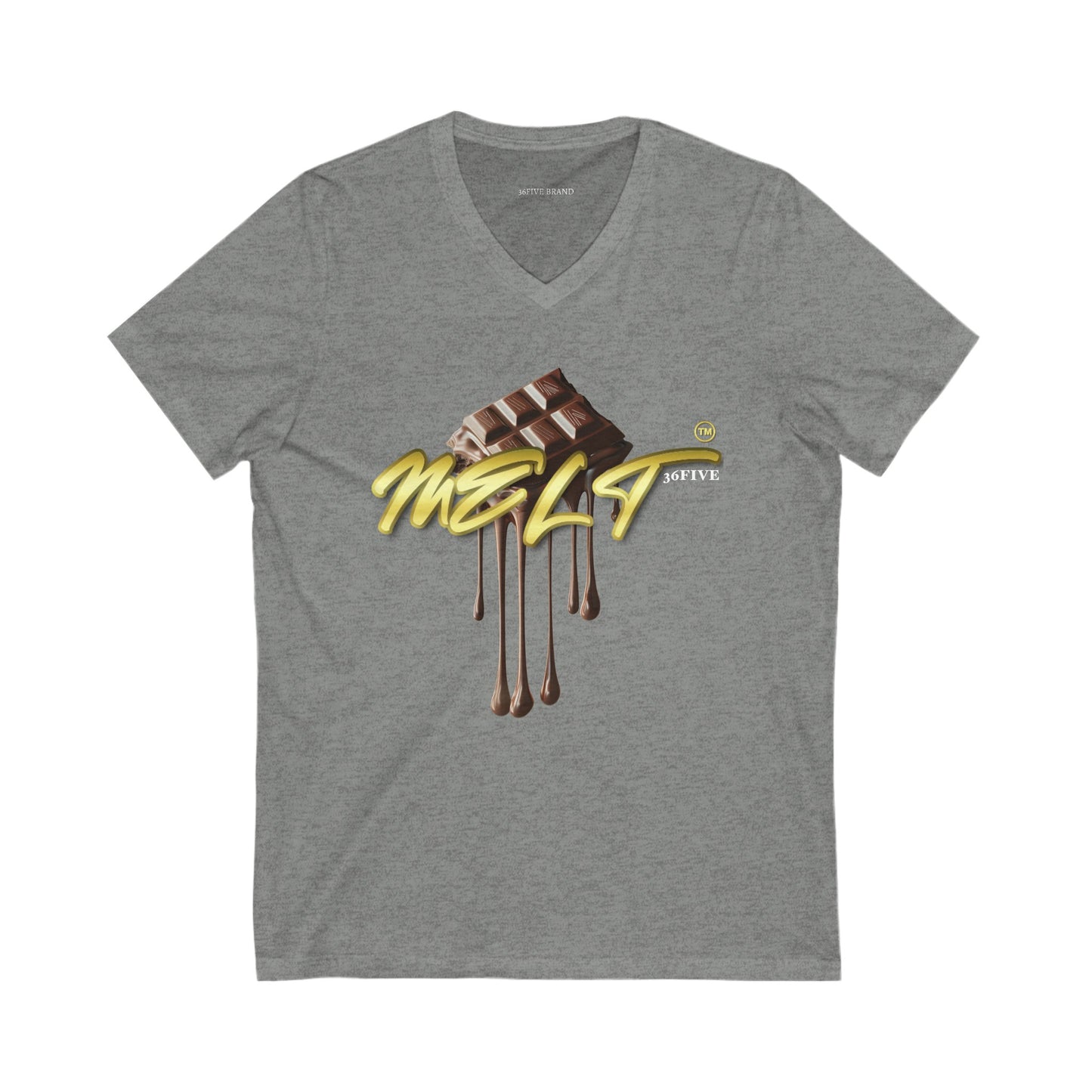 Chocolate MELT™ Unisex V-Neck Tee