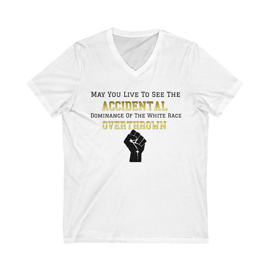 Live To See Unisex V-Neck Tee - Black Power Edition