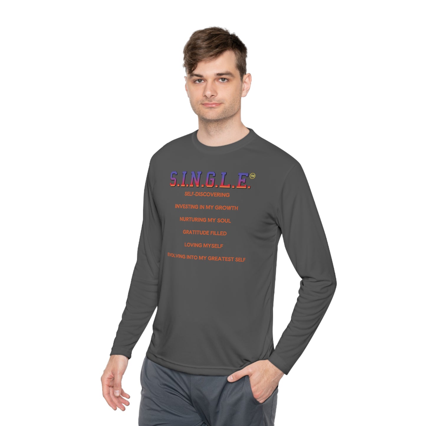 S.I.N.G.L.E. Unisex Long Sleeve Tee - Lightweight