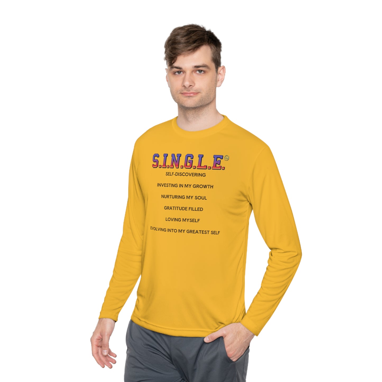 S.I.N.G.L.E. Unisex Long Sleeve Tee - Lightweight