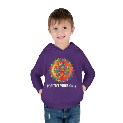 Positive Vibes - Toddler Pullover Fleece Hoodie