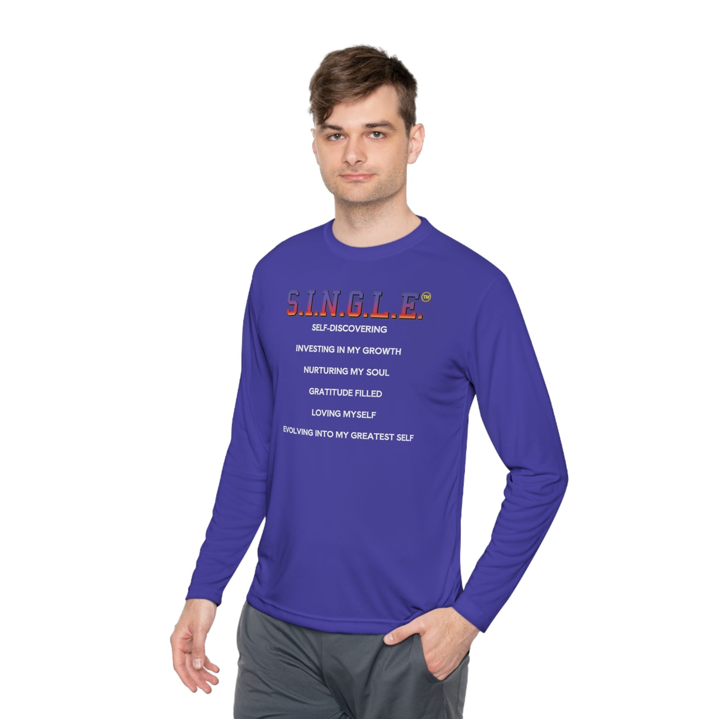 S.I.N.G.L.E. Unisex Long Sleeve Tee - Lightweight