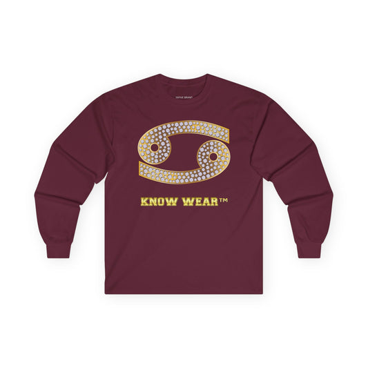 Cancer Zodiac Ultra Cotton Long Sleeve Tee - Know Wear™ Collection