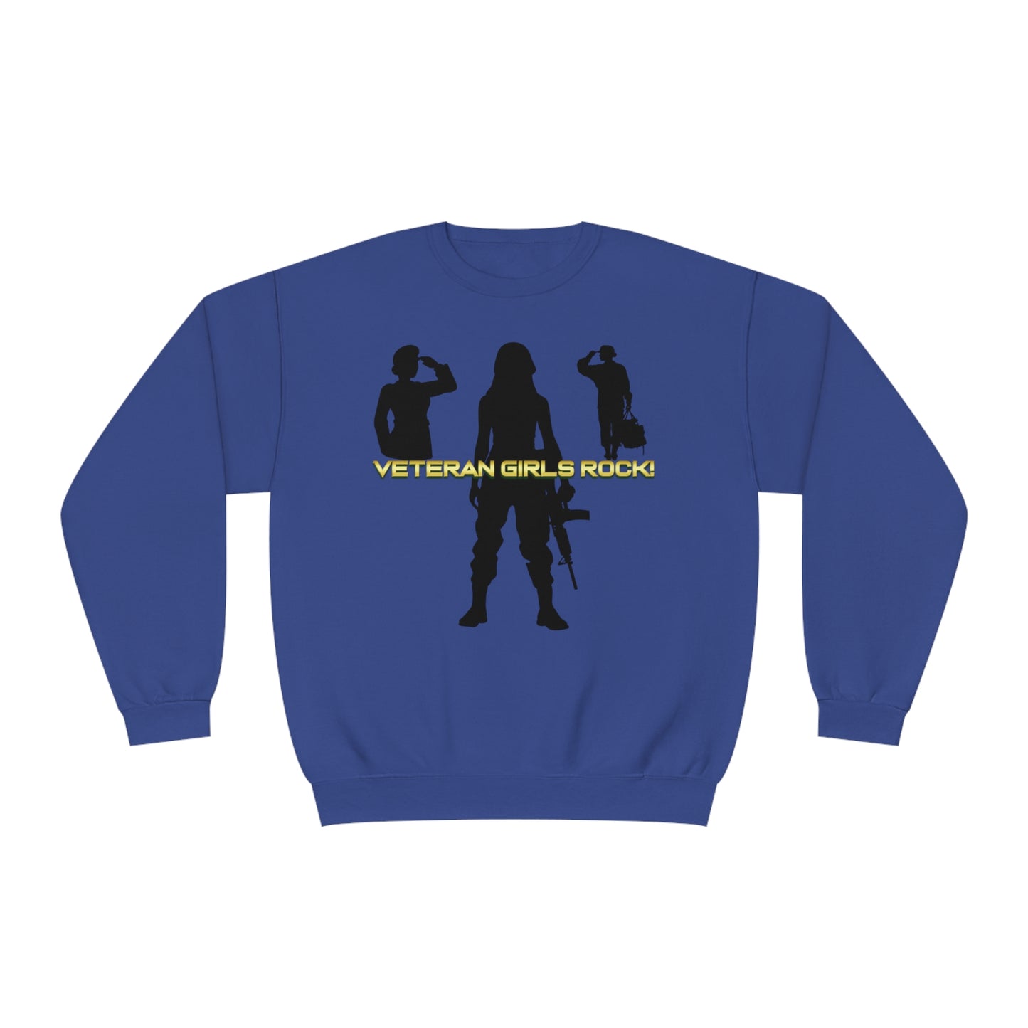 Veteran Girls Rock! Unisex Fleece Crewneck Sweatshirt