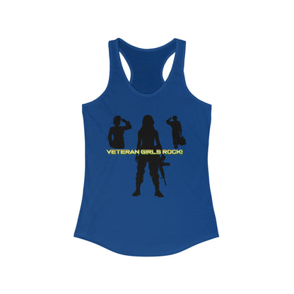 Veteran Girls Rock - Racerback Tank