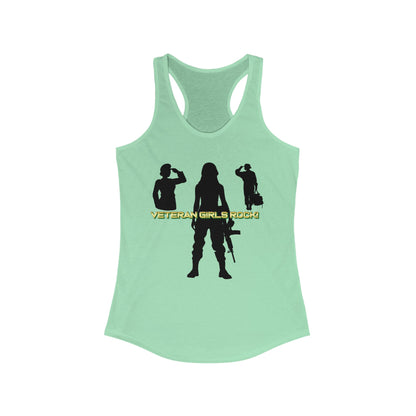 Veteran Girls Rock - Racerback Tank