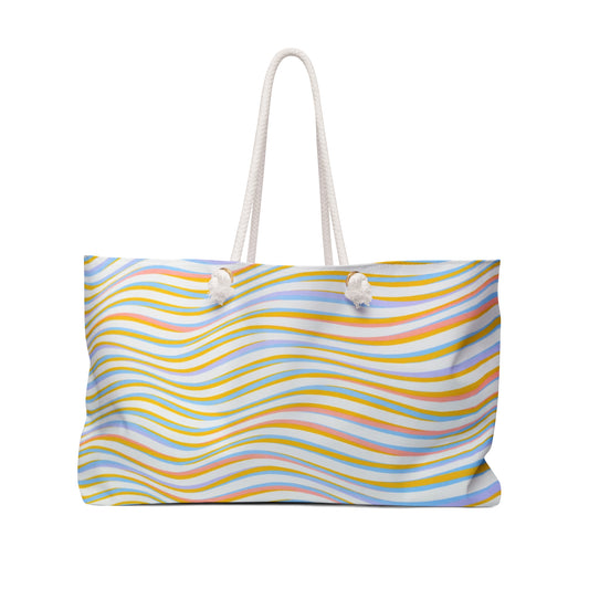 Wavy Weekend Tote Bag