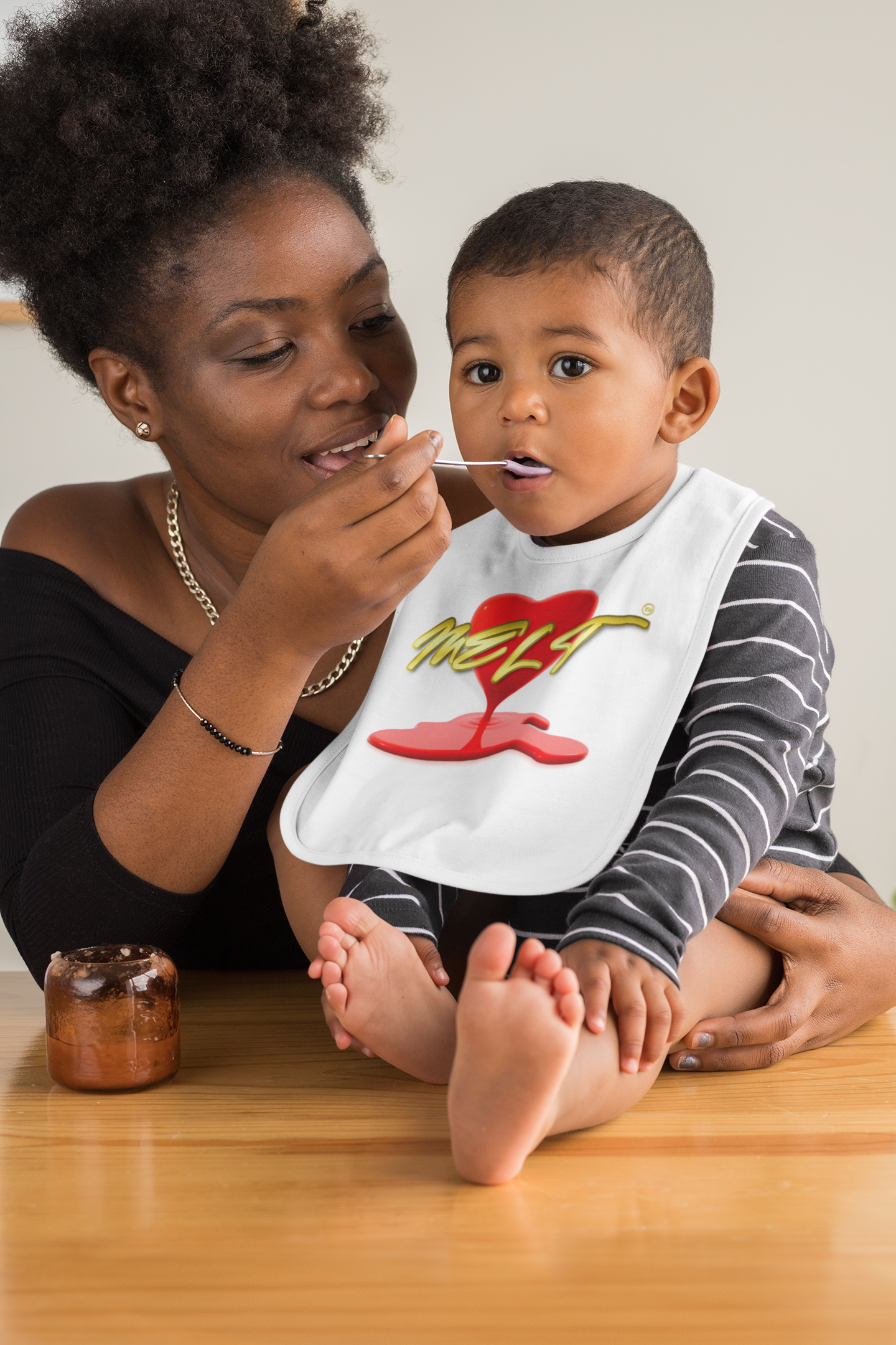 Heart MELT™ Baby Bib