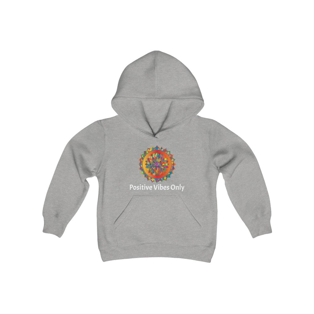 Positive Vibes - Youth Heavy Blend Hooded Sweatshirt