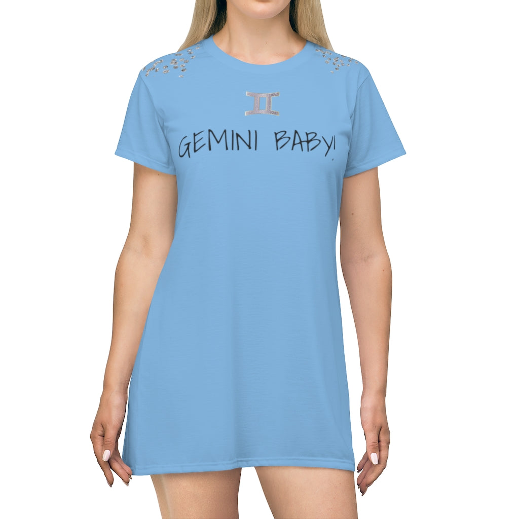 GEMINI BABY! T-Shirt Dress - KNOW WEAR™ Collection