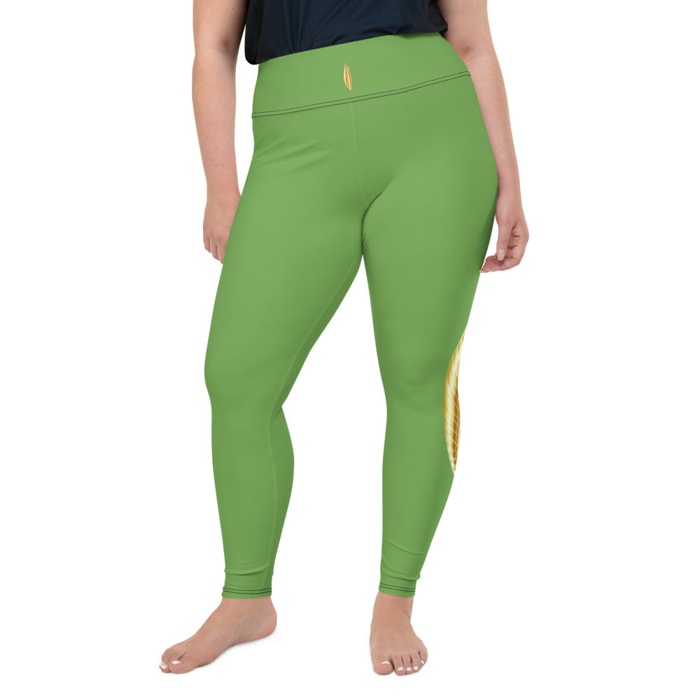 Plus Size Lucky Green Clover Printed Leggings – ICONOFLASH