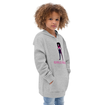 Girls Rule! Kids Fleece Hoodie