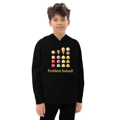 Problem Solved Kids Fleece Hoodie