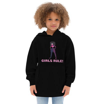 Girls Rule! Kids Fleece Hoodie