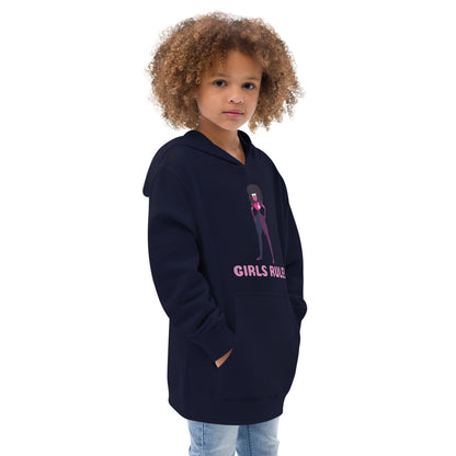 Girls Rule! Kids Fleece Hoodie