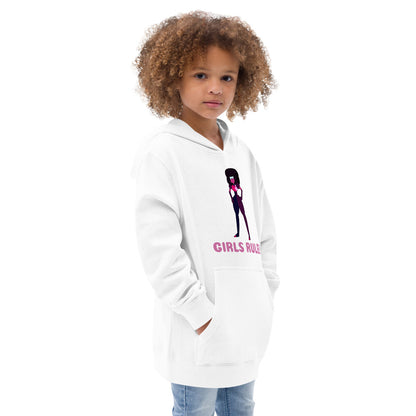 Girls Rule! Kids Fleece Hoodie