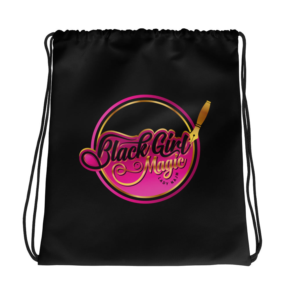 Black Girl Magic 36FIVE Drawstring Bag.